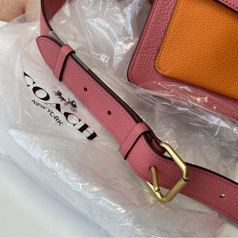 (new+tag) Coach Tabby 26 Taffy Pink Orange Leather Bag Crossbody Shoulder Bag - Picture 15 of 15